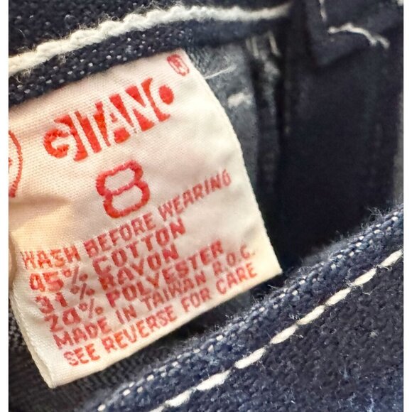 Vintage GITANO Dark Wash High Waisted 80s / 90s Jeans Size 24 - Picture 7 of 8